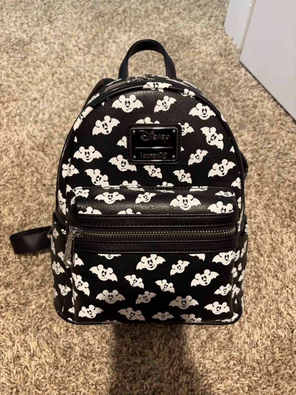 Disney Loungefly Mickey Bats Glow in the Dark Backpack